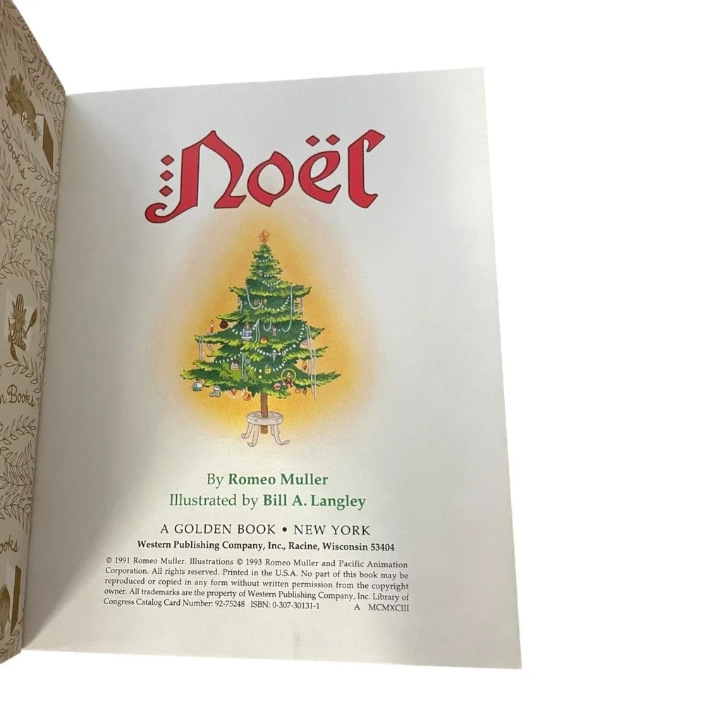 Noël A Little Golden Book Christmas Story by Romeo Muller 1993 Illustrated